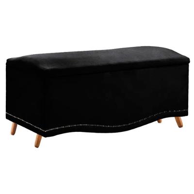 Calçadeira Sapateira Baú Holanda 140cm De Largura Sintético Facto Star Confort Black