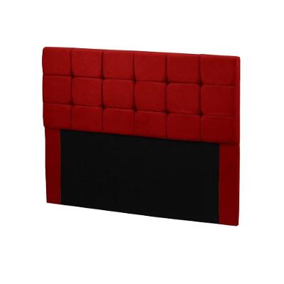 Cabeceira Julia Cama Box Casal 140cm Estofada Em Veludo Vermelho Star Confort Vermelho