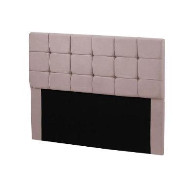 Cabeceira Julia Cama Box Casal 140cm Estofada Em Veludo Rose Star Confort Rose