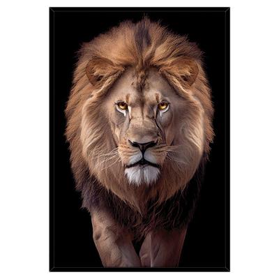 Quadro Decorativo Leão Judá Moldura Cx Alta 40x60 Titulo Moldura Preta