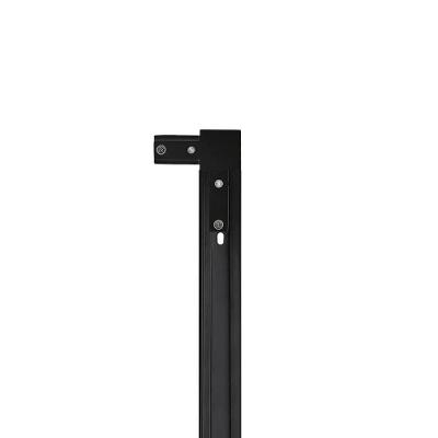 Conexão Emenda Taschibra 90° L Para Trilho Eletrificado Bivolt Preto