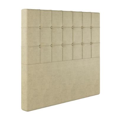 Cabeceira Casal Lotus Em Corino Com Sapata Bege Sonhar