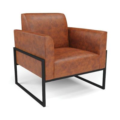 Poltrona Base Industrial Alta Preto Marisa Corano D03 - D\'rossi Cor Nozes