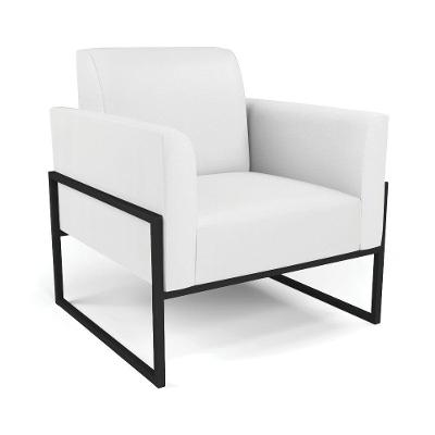 Poltrona Base Industrial Alta Preto Marisa Corino D03 - D\'rossi Cor Branco