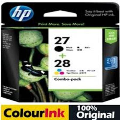 Kit 2 Un Cartucho  Hp 28 Hp28 Color C8728ab + Hp 27 Hp27 Color C8727ab Black