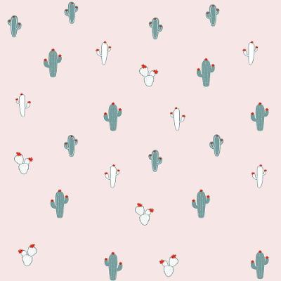 Papel De Parede Infantil De Cactos - Fofura Baby Ff4012.