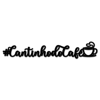 Cantinho Do Café 3d Em Mdf 3mm Fita Adesiva Preta Fosca