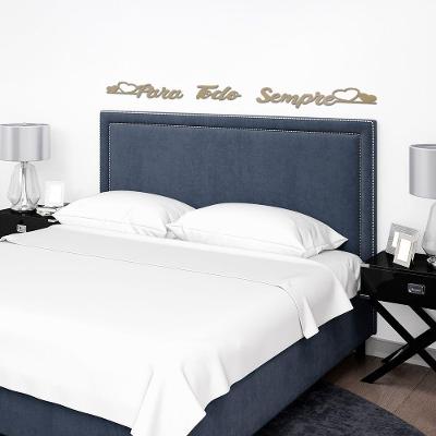 Para Todo Sempre Palavra Decorativa De Parede Mdf Corte Laser Título Modelo 2 Cru