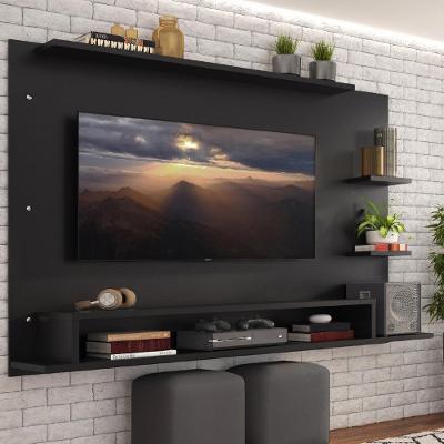 Painel Para Tv Até 60 Polegadas Madesa Alfa Com Nicho - Preto Preto