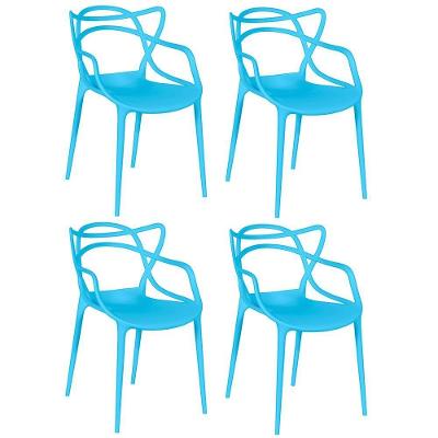 Kit 4 Cadeiras Allegra - Azul
