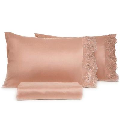 Jogo De Cama Lmpeter Casal Microfibra 100% Poliéster 3 Peças Rose