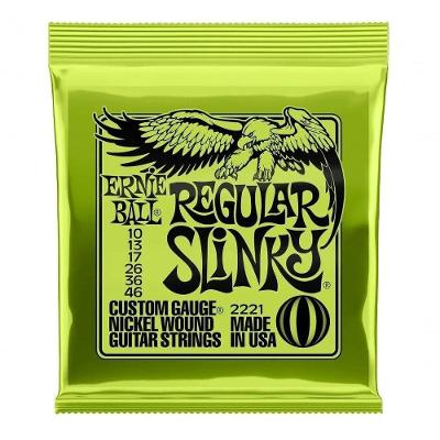 Encordoamento 010"-046" P-guitarra Regular Slink Niquel Ernie Ball P02221