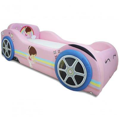 Mini Cama Baby Bailarina Com Rodas Sobrepostas - Cor Rosa Tamanho:mini
