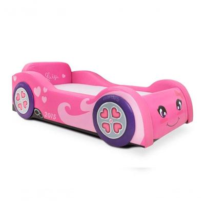 Mini Cama Baby Girls Com Rodas Sobrepostas - Cor Pink Tamanho:mini