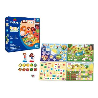 Jogo De Tabuleiro Um Dia Divertido 17 Peças Xalingo