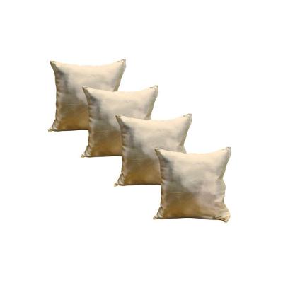 Kit 4 Capa Almofadas Cetim 35x35 Luxo Ziper Invisivel - Magic Enxovais Perola