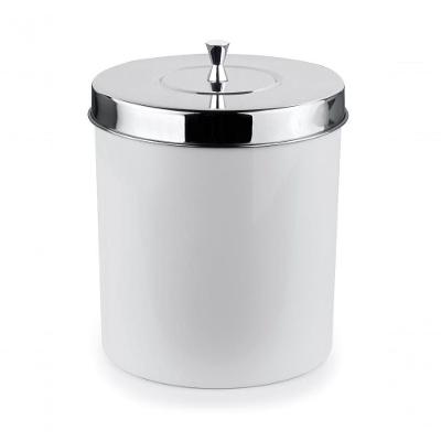 Lixeira Cesto De Lixo Com Aro Interno 5l Tampa Inox Cozinha