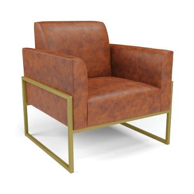 Poltrona Base Industrial Alta Dourado Marisa Corano Nozes D03 - D\'rossi