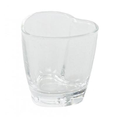 Jogo 6 Copo Shot Mini Vidro Coração 50 Ml - Lyor