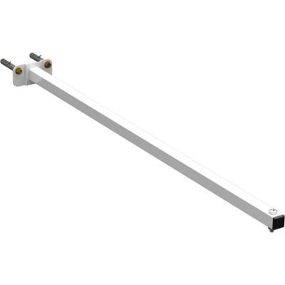 Suporte Refletor Base Reta Braço 70 Cm - Branco