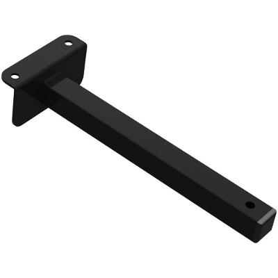 Suporte Refletor Fachada Banner Braço 20 Cm Preto
