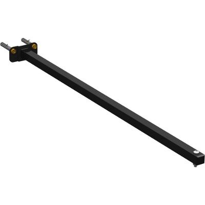 Suporte Refletor Base Reta Braço 80 Cm - Preto