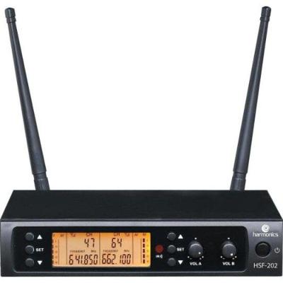Microfone Sem Fio Harmonics Hsf200-2