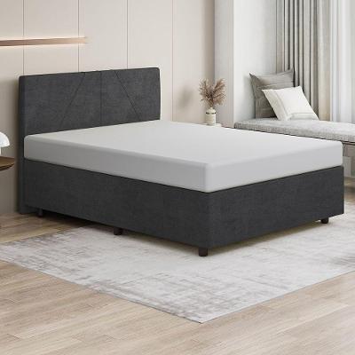Base Cama Box Casal Veludo Skybox Cor Preto