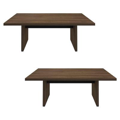 Conjunto Escritório 3 Peças Mesa Em L Golden A06 Olmo-branco - Mpozenato