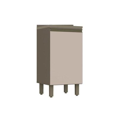 Módulo Cozinha Henn Connect Balcão  1 Porta c/ Tampo Duna/Cristal