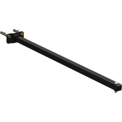 Suporte Refletor Base Reta Braço 60 Cm - Preto