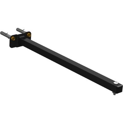 Suporte Refletor Base Reta Braço 40 Cm - Preto