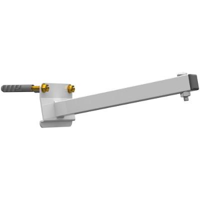 Suporte Refletor Parede Braço Inclinado 20 Cm - Branco