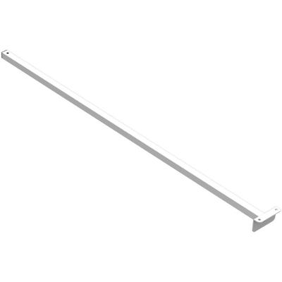 Suporte Refletor Fachada Banner Braço 100 Cm - Branco