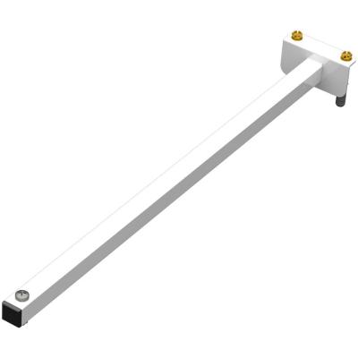Suporte Refletor Fachada Banner Braço 50 Cm Branco