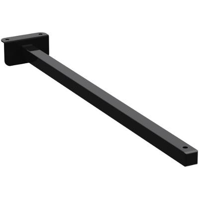 Suporte Refletor Fachada Banner Braço 50 Cm Preto