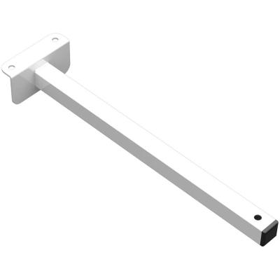 Suporte Refletor Fachada Banner Braço 30 Cm Branco
