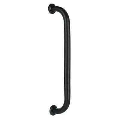 Alça Barra De Apoio 70cm Inox Preto Acessibilidade Idoso Cadeirante Gestante Corrimao Banheiro Box D