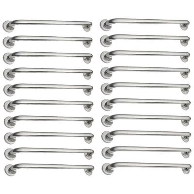 Alça De Apoio Kit 20 Unid Barra 70cm Inox Deficiente Anti Queda Criança Idoso Suporte Parede