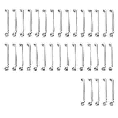 Alça De Apoio 80cm Barra Inox Kit 34 Unidades Cadeirante Idoso Gestante Acessibilidade Banheiro Box