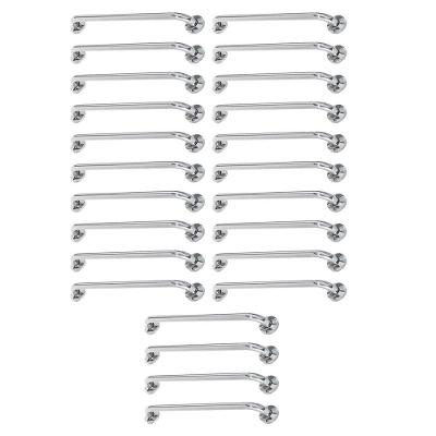 Alça De Apoio 80cm Barra Inox Kit 24 Unidades Cadeirante Idoso Gestante Acessibilidade Banheiro Box