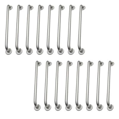 Alça De Apoio Barra Inox Kit 18 Unidades 70cm Inox Deficiente Idoso Suporte Parede Corrimao