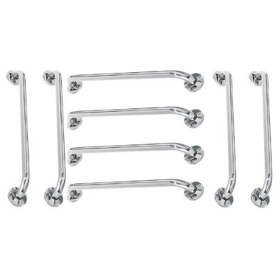 Alça Apoio 60cm Barra Inox Kit 8 Unidades Banheiro Idoso Acessibilidade Suporte Box Corrimao