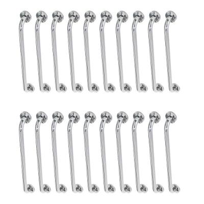 Alça De Apoio 80cm Barra Inox Kit 20 Unidades Idoso Acessibilidade Cadeirante Banheiro Box