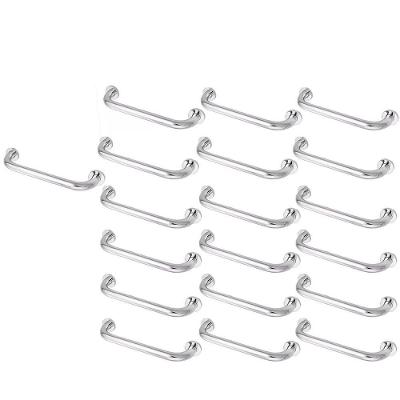 Barra Alça De Apoio Kit 19 Uni Aço Inox 30cm Acessibilidade Cadeirante Gestante Idoso Segurança