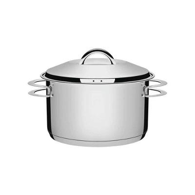 Caçarola Tramontina Solar Funda Em Aço Inox Fundo Triplo Com Tampa E Alças 24 Cm 6,1 L Tramontina