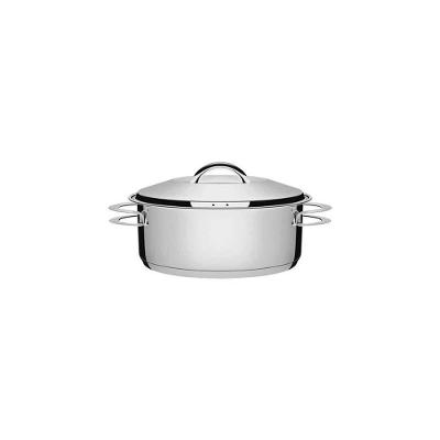 Caçarola Tramontina Rasa Solar Em Aço Inox Fundo Triplo Com Tampa E Alças 16 Cm 1,4 L Tramontina