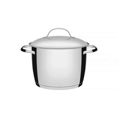 Caldeirão Tramontina Allegra Em Aço Inox Com Fundo Triplo 22 Cm 5,5 L Tramontina