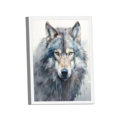 Quadro Lobo Aquarela -- Br Artes