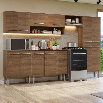 Armário De Cozinha Completa 293cm Rustic Emilly Madesa 10 Rustic